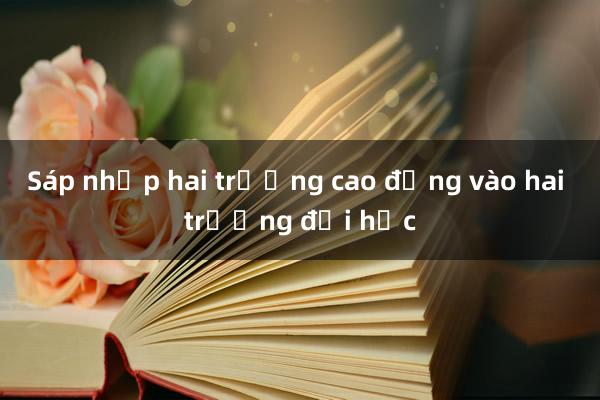 Sáp nhập hai trường cao đẳng vào hai trường đại học